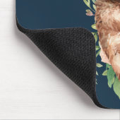 Niedliche Wasserfarben-Blätter Mousepad (Ecke)