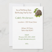 Niedliche Wasserfarben Bunny Rabbit Geburtstagspar Einladung (Rückseite)