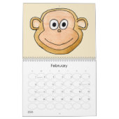 Niedliche Wasserfarben Cartoon Tiere 2022 Kalender (Feb 2026)