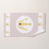 Niedliche Wasserfarben-Crown-Baby-Prinzessin mit N Badhandtuch Set (Handtuch)