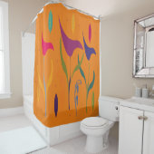 Niedliche Wasserfarben Duschvorhang (Beispiel)