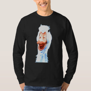 Niedliche Wasserfarben Gänse Geflügel Gänse 1 T-Shirt