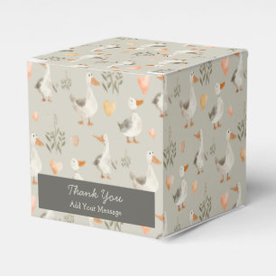 Niedliche Wasserfarben-Gänse & Vielen Dank für Ihr Geschenkschachtel