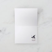 Niedliche Wasserfarben-Ghost-Kinderdusche Danke-Ka Dankeskarte (Innenseite)