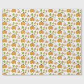 Niedliche Wasserfarben Handgemalte Pumpkins Geschenkpapier (Flach)