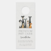 Niedliche Wasserfarben Haustiere Haustiere Haustie Türanhänger (Vorderseite)