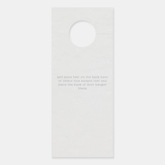 Niedliche Wasserfarben Haustiere Haustiere Haustie Türanhänger (Rückseite)