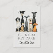 Niedliche Wasserfarben Haustiere Haustiere Haustie Visitenkarte (Vorderseite)