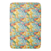 Niedliche Wasserfarben - Hühner Badematte (Vorderseite Vertikal)