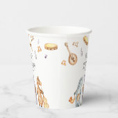 Niedliche Wasserfarben Musikalische afrikanische T Pappbecher (Rechts)