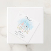 Niedliche Wasserfarben Stork Babydusche Geschenkanhänger (Beispiel)