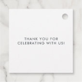 Niedliche Wasserfarben Stork Babydusche Geschenkanhänger (Rückseite)