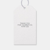 Niedliche Wasserfarben Stork Babydusche Geschenkanhänger (Rückseite)