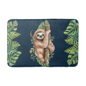 Niedliche Wasserfarben-Sümpfe & tropische Blätter  Badematte (Vorderseite)