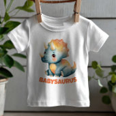 Niedliche Wasserfarben-Triceratops Dino Babysaurus Baby T-shirt