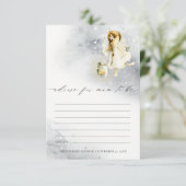 Niedliche Wasserfarbenbeilage für Mama-Babydusche Begleitkarte (Stehend Vorderseite)