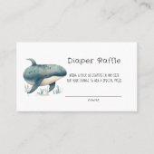 Niedliche Wasserfarbenblauer Whale-Windeln Visitenkarte (Vorderseite)