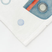 Niedliche Wasserfarbenboote Junge Personalisiert Fleecedecke (Ecke)