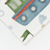 Niedliche Wasserfarbenboote Junge Personalisiert Fleecedecke (Ecke)