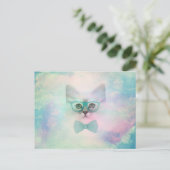 Niedliche Wasserfarbenbrille Postkarte (Stehend Vorderseite)