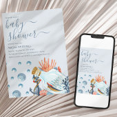 Niedliche Wasserfarbendusche Einladung