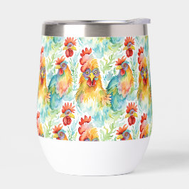 Niedliche Wasserfarbene Hühner