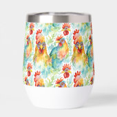 Niedliche Wasserfarbene Hühner (Rückseite)