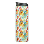 Niedliche Wasserfarbene Hühner Thermosbecher (Nach rechts gedreht)