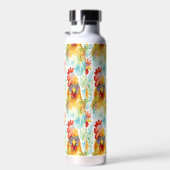 Niedliche Wasserfarbene Hühner Trinkflasche (Rechts)