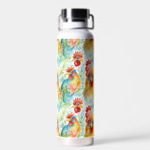 Niedliche Wasserfarbene Hühner Trinkflasche (Rückseite)