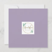 Niedliche Wasserfarbenente N Lavendelblank Karte (Rückseite)