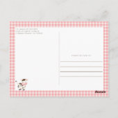 Niedliche Wasserfarbenfarm Tiere Barnyard Baby Dus Postkarte (Rückseite)