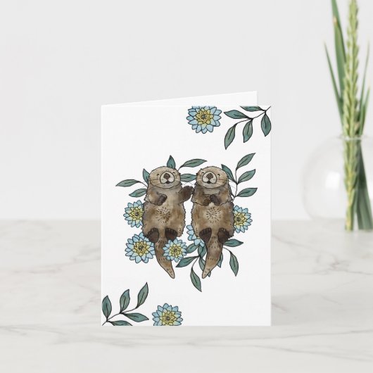 Niedliche Wasserfarbenfilter Dankeskarte (Vorderseite)