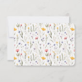 Niedliche Wasserfarbenfox Kinderlähmung Dankeskarte (Rückseite)