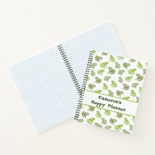 Niedliche Wasserfarbenfrohe Mohnplaner Die sonnige Notizblock (Innenseite)