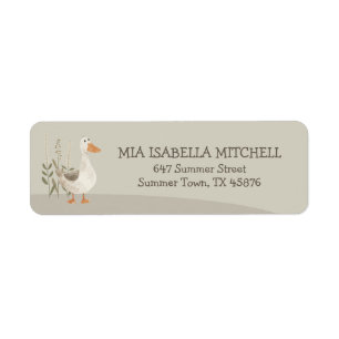 Niedliche Wasserfarbengel - Rücksendeadressen-Aufk