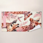 Niedliche WasserfarbenGiraffe Badehandtuch (Badehandtuch)
