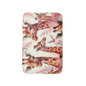 Niedliche WasserfarbenGiraffe Badematte (Vorderseite Vertikal)