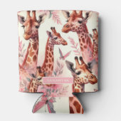 Niedliche WasserfarbenGiraffe Dosenkühler (Rückseite)