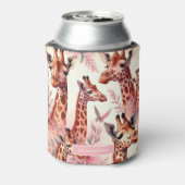 Niedliche WasserfarbenGiraffe Dosenkühler (Kanne Rückseite)