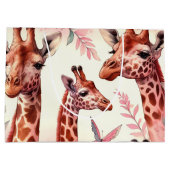 Niedliche WasserfarbenGiraffe Große Geschenktüte (Rückseite)