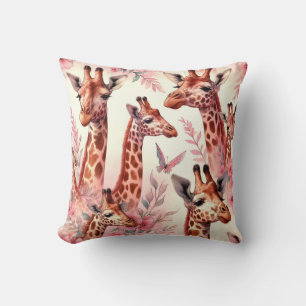 Niedliche WasserfarbenGiraffe Kissen