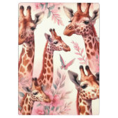 Niedliche WasserfarbenGiraffe Klemmbrett (Rückseite)