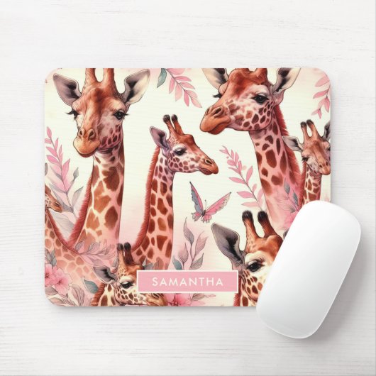 Niedliche WasserfarbenGiraffe Mousepad (Mit Mouse)
