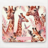 Niedliche WasserfarbenGiraffe Mousepad (Vorne)