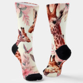 Niedliche WasserfarbenGiraffe Socken (Gewinkelt)
