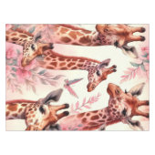 Niedliche WasserfarbenGiraffe Tischdecke (Vorderseite (Horizontal))