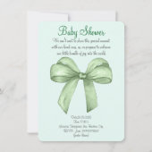 Niedliche Wasserfarbengrün-Bugeinladung Save The Date (Vorderseite)