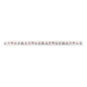 Niedliche Wasserfarbenhäuser Satinband (Vorderseite)