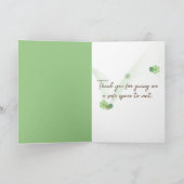 Niedliche Wasserfarbenkaktus in Töpfen Karte (Innenseite)